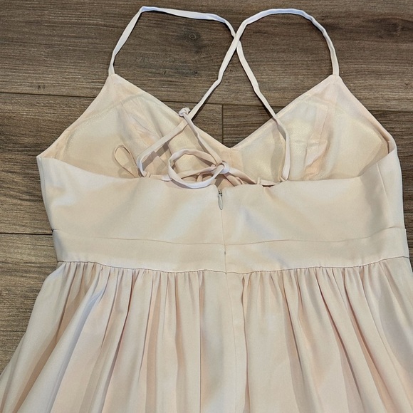 J. Crew Long Drapey Spaghetti Strap Pleated Maxi Dress Size 8 - Picture 9 of 14